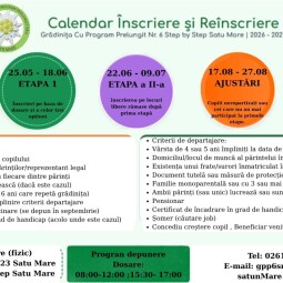 CALENDAR RE- ȘI ÎNSCRIERE